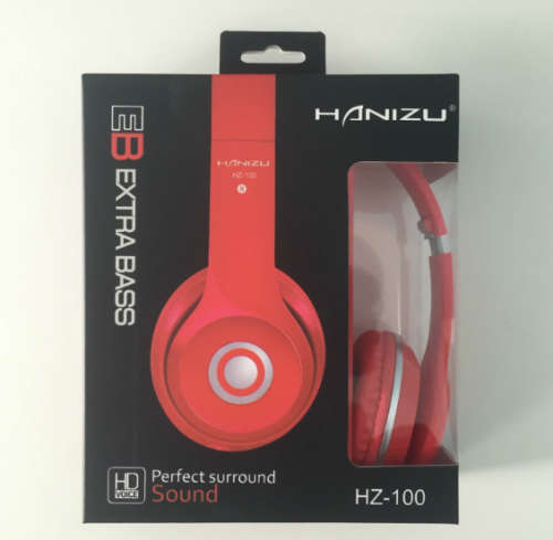 New Extra Bass Headphones. HD voice. Available in Black, Blue, Red, Pink and White colours.