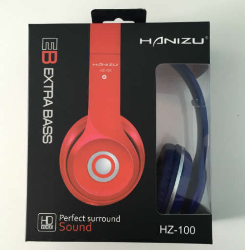 New Extra Bass Headphones. HD voice. Available in Black, Blue, Red, Pink and White colours.
