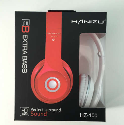 New Extra Bass Headphones. HD voice. Available in Black, Blue, Red, Pink and White colours.