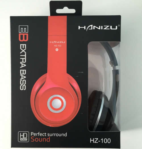 New Extra Bass Headphones. HD voice. Available in Black, Blue, Red, Pink and White colours.