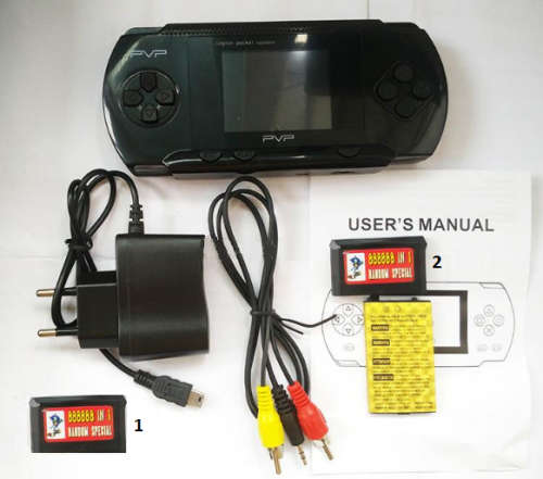 PVP Game Console. 2nd Generation 3.0" TFT Color Display. Available in Black, Blue and Purple colors