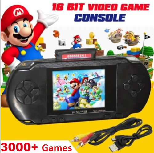 New 2017  PVP Gaming Console 3.0" TFT Color Display. Colours: Black, Blue, Green, Sky Blue & Red