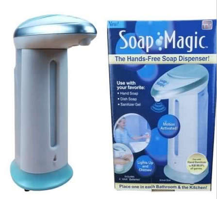 Hands-Free Soap Dispenser. Motion Activated. Lights Up and Chimes.