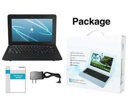 *New 2017*  10.1 inch Android Netbook pc. Study, Business or Streamer for you. Black colour