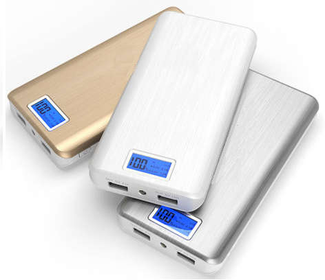 Universal 20 000mAh Power Bank with LCD Display. Fast Charge. Built in Torch. Assorted Colors