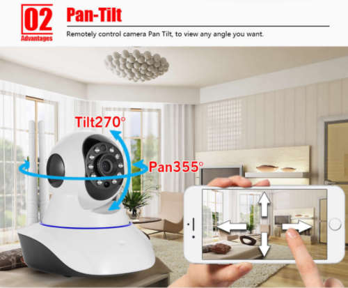 Smart 2 Way Wireless HD, IP Network Camera. With Motion detection, Alarm alert. SD Card slot.