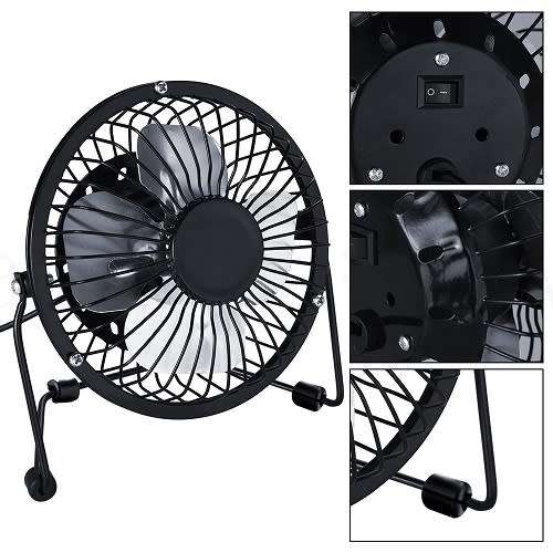 Powerful Mini USB Fan. Silent, Portable & Efficient. Can be plugged in anywhere you go.