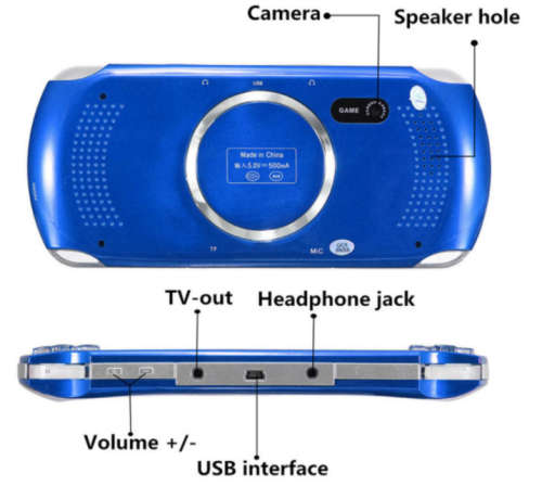 5.1" Gaming Console. HD LCD Screen, Camera, Video and Music Player. 8GB, SD Slot.