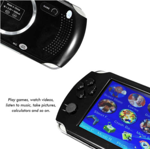 5.1" Gaming Console. HD LCD Screen, Camera, Video and Music Player. 8GB, SD Slot.