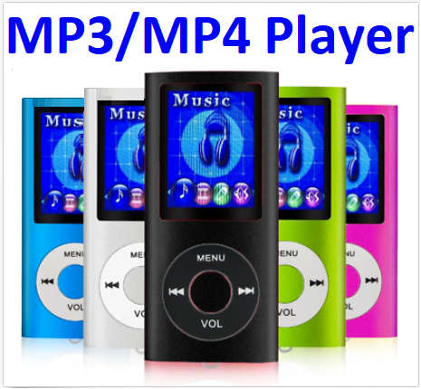 MP3/MP4 Media Player with FM Radio. Gaming function. Metal case. Assorted Colors.