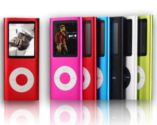 MP3/MP4 Media Player with FM Radio. Gaming function. Metal case. Assorted Colors.