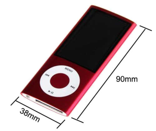 MP3/MP4 Media Player with FM Radio. Gaming function. Metal case. Assorted Colors.