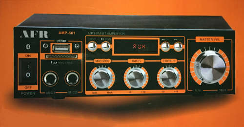 Professional Compact House Amplifier with Bluetooth, FM, USB, SD, Aux and Karaoke function