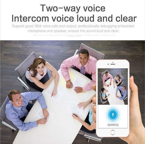 360° HD Panoramic 3D VR Camera. Multi Angle View, Two Way Intercom, Motion Detection, Night vision.