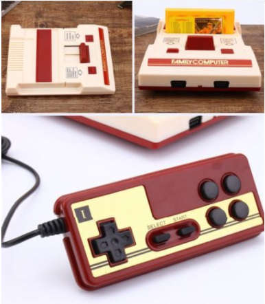 Retro gaming console with controls and 152 games.