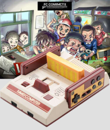 Retro gaming console with controls and 152 games.