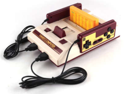 Retro gaming console with controls and 152 games.