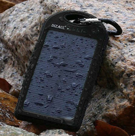 Universal 5 000mAh Solar Power Bank with LED Indicator. 2 USB. Built in Torch. Assorted Colors