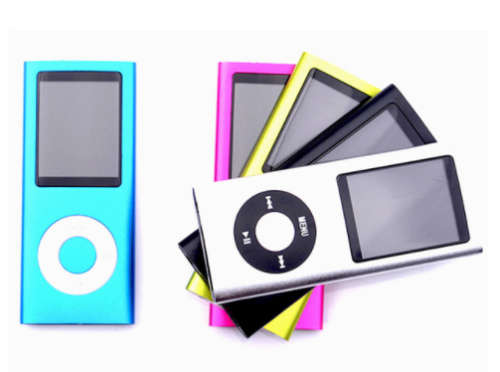 MP4 Video Player with FM Radio, MP3, Gaming function. Metal case. Assorted Colors.