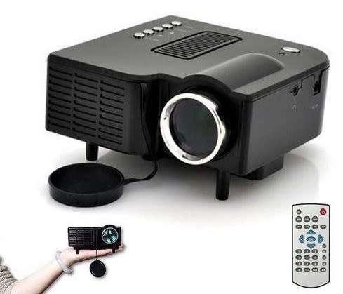 *New 2018* LED Multimedia Projector with HDMI, AV, VGA, USB, SD. Available in Black or White colour
