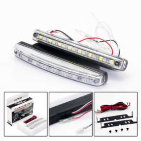 High Quality 8 LED Daytime Running Lights. 6500k Super bright white.