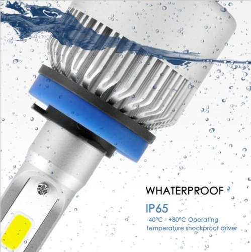 H4 LED Headlight bulbs. Hi/Low Beam. 12v 6000k Super Bright lighting kit. .