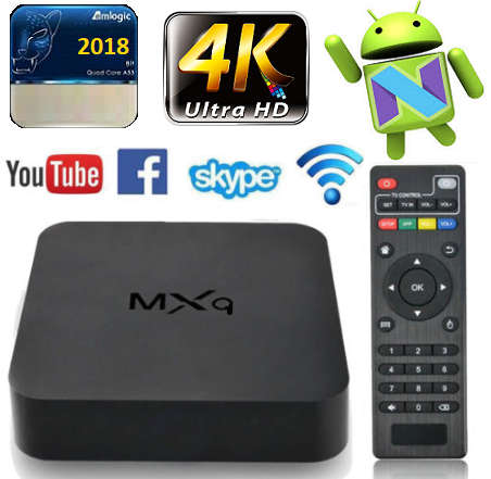 **New 2018** 4K Multimedia TV, PC  Box. Android 7.1, Quad-Core WiFi, HDMI, 4 x USB, SD