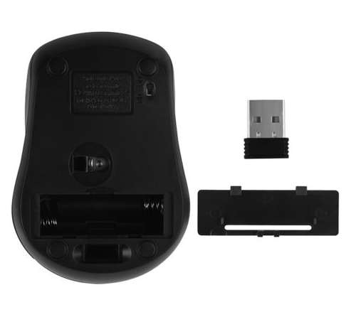 AOAS Optical Wireless Mouse. 2.4GHz. Available in Black, Blue, Red and Silver colors.