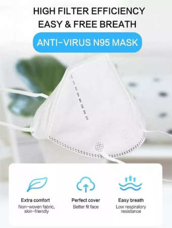 KN95 Protective Face Mask. Be safe during this pandemic