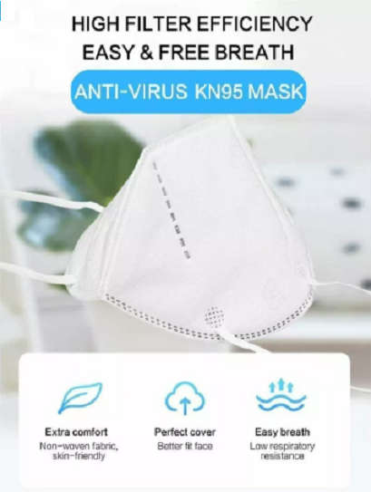 KN95 Protective Face Mask. Be safe during this pandemic