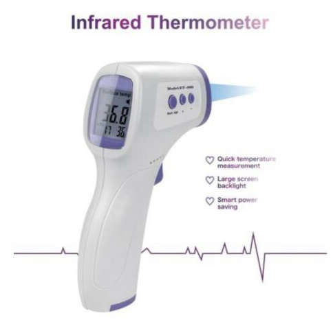 Non-contact Infrared Thermometer. For Instant Temperature Measurement.