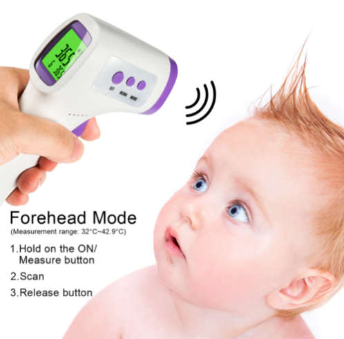 Certified Medical Infrared Thermometer. Non-Contact Symptons Detector.