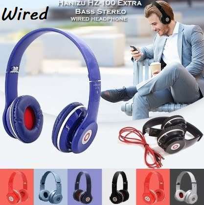 New Extra Bass Headphones. HD voice. Available in Black, White, Red, Blue and Pink colours.