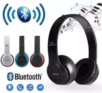Wireless Bluetooth Bass Headphones with controls, Microphone, FM Radio, TF Card slot Assorted colors