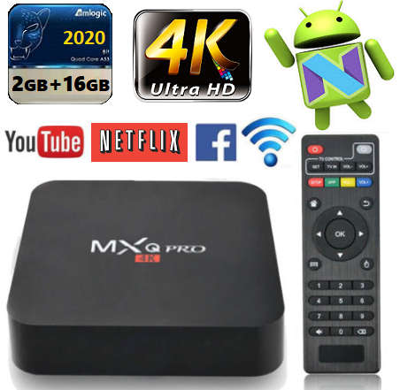 **New 2020** 4K Multimedia TV, Gaming Box. 2GB+16GB. Android 7.1, WiFi, HDMI, 4 x USB, SD