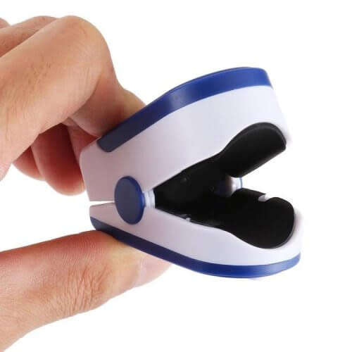Medical Fingertip Pulse Oximeter. Pain free measuring device.