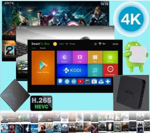*Latest Spec* 4K Multimedia PC,TV Box. 5G Wifi. Android 10. Loaded with movies, series & sports apps