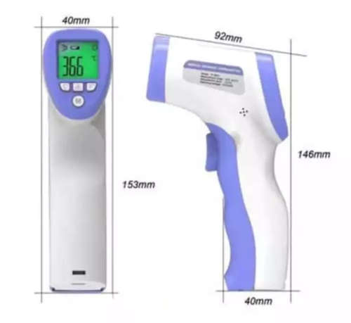 Certified Medical Infrared Thermometer. Non-Contact Symptons Detector.