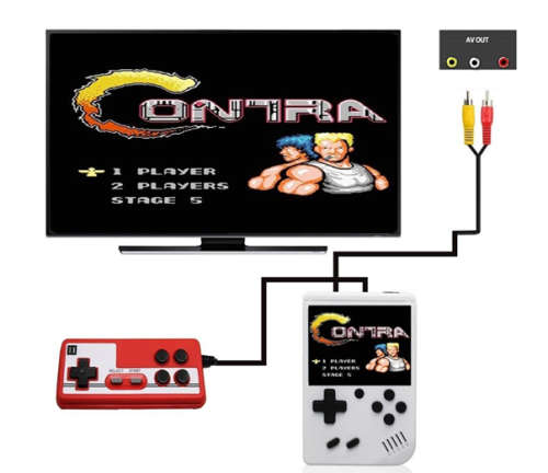 Handheld Retro Gaming Console With Remote Control. 3.0" LED Display. Built-in 400 Classic Games