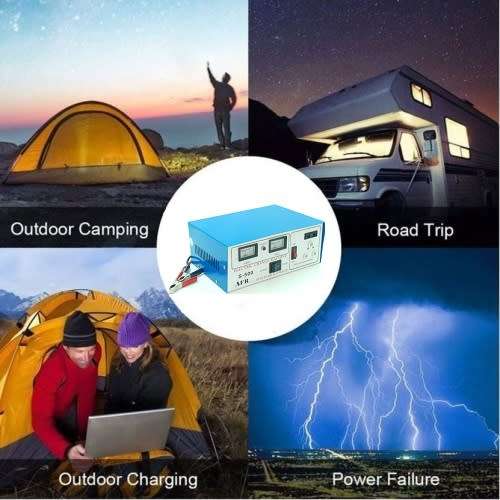 Power Inverter with built in battery charger - 500w Constant Power. 12v DC to 220v AC