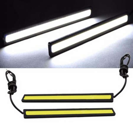 2 x Bright LED Daytime Running Lights. 100% Waterproof. 6000k White.