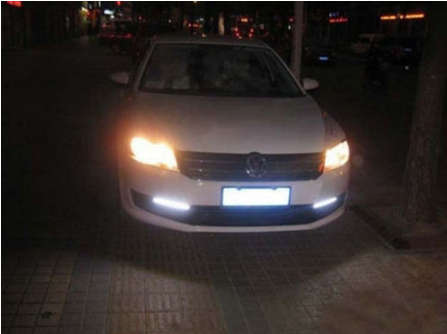 2 x Bright LED Daytime Running Lights. 100% Waterproof. 6000k White.