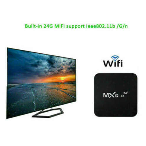 MXQ-4K Smart Tv Box 5G Ultra HD, Wifi, Android 11, Quad Core With Free Streaming apps.