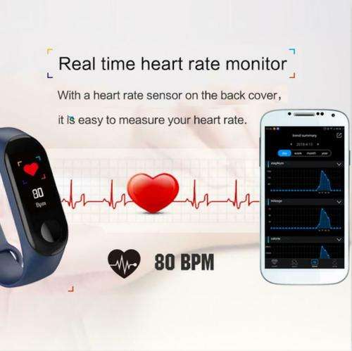 M3 Intelligent Health Watch. Heart Rate Monitor. Assorted colors