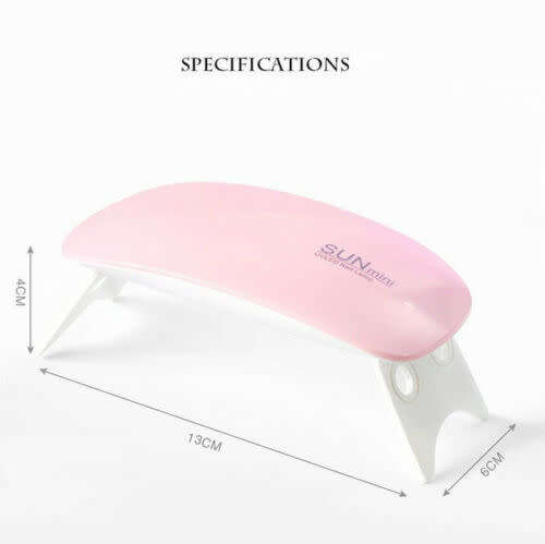 Mini UV Nail Lamp. High Quality. 36w. Available in Pink or White colour.