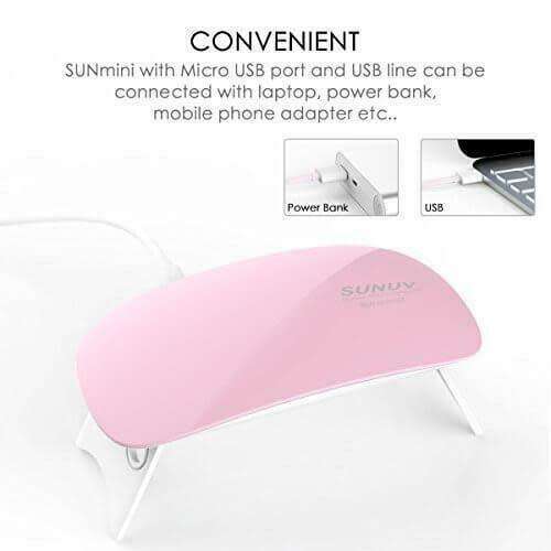 Mini UV Nail Lamp. High Quality. 36w. Available in Pink or White colour.