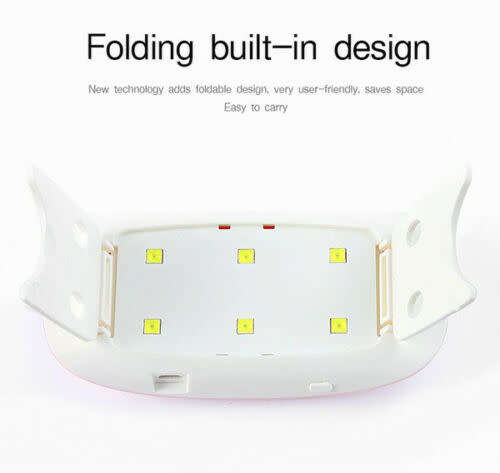 Mini UV Nail Lamp. High Quality. 36w. Available in Pink or White colour.