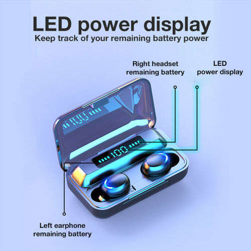 Wireless Earbuds With Power Bank. Compatible With Android, iOS, Windows and Mac OS. Bluetooth 5.0