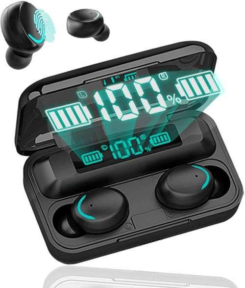 Wireless Earbuds With Power Bank. Compatible With Android, iOS, Windows and Mac OS. Bluetooth 5.0