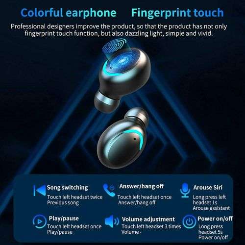Wireless Earbuds With Power Bank. Compatible With Android, iOS, Windows and Mac OS. Bluetooth 5.0